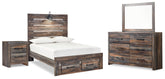 J&M Furniture - Ashley Furniture - Drystan Full Panel Storage Bed, Dresser, Mirror and Nightstand - Full Panel Storage Bed, Dresser, Mirror and Nightstand - B211B72